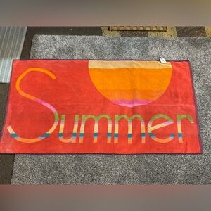 Vintage 80s 90s Seven Seas Sunset Graphic Beach Towel